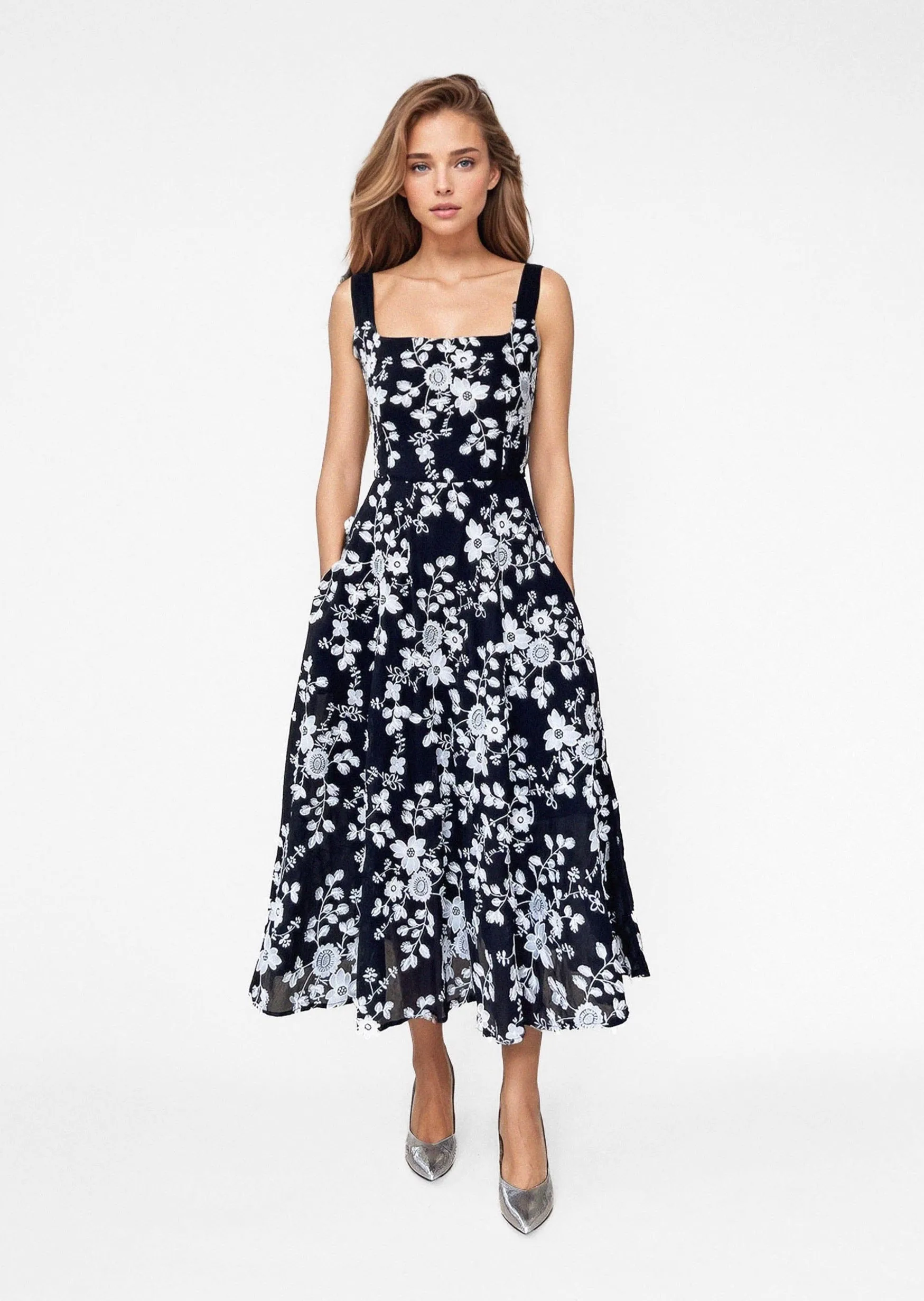 ZADIE DRESS in Midnight Garden