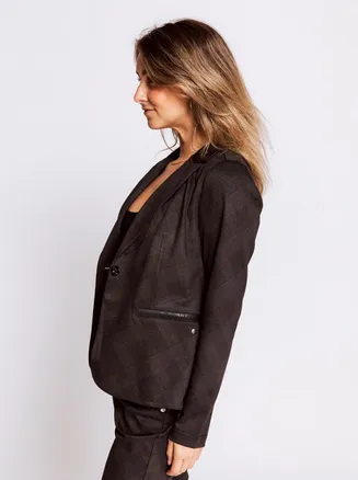 ZHRILL SALMA BLAZER grau kariert